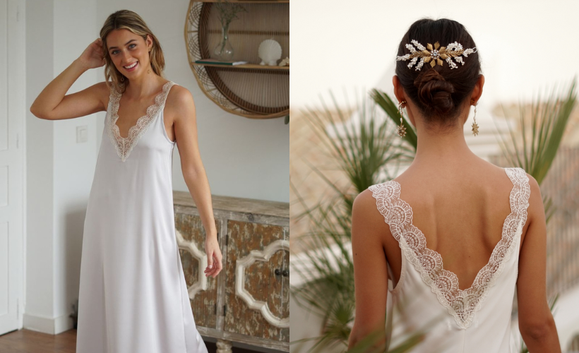 Camisones con encajes