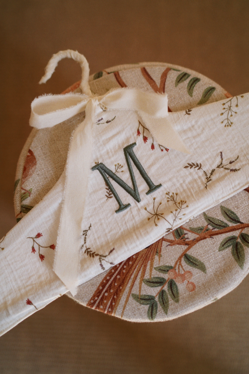 Percha Bordada Estampado Floral