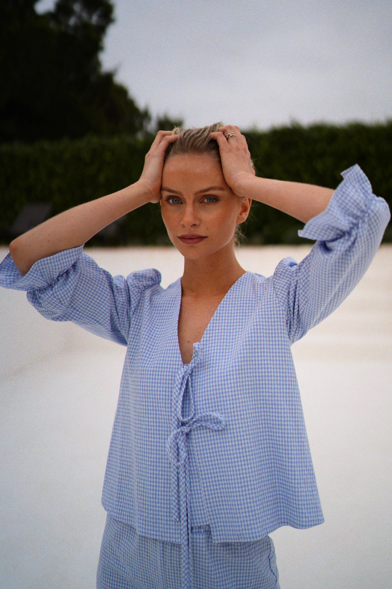 Pijama Jane Azul Largo