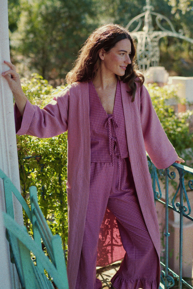 Pijama Jane Largo Malva