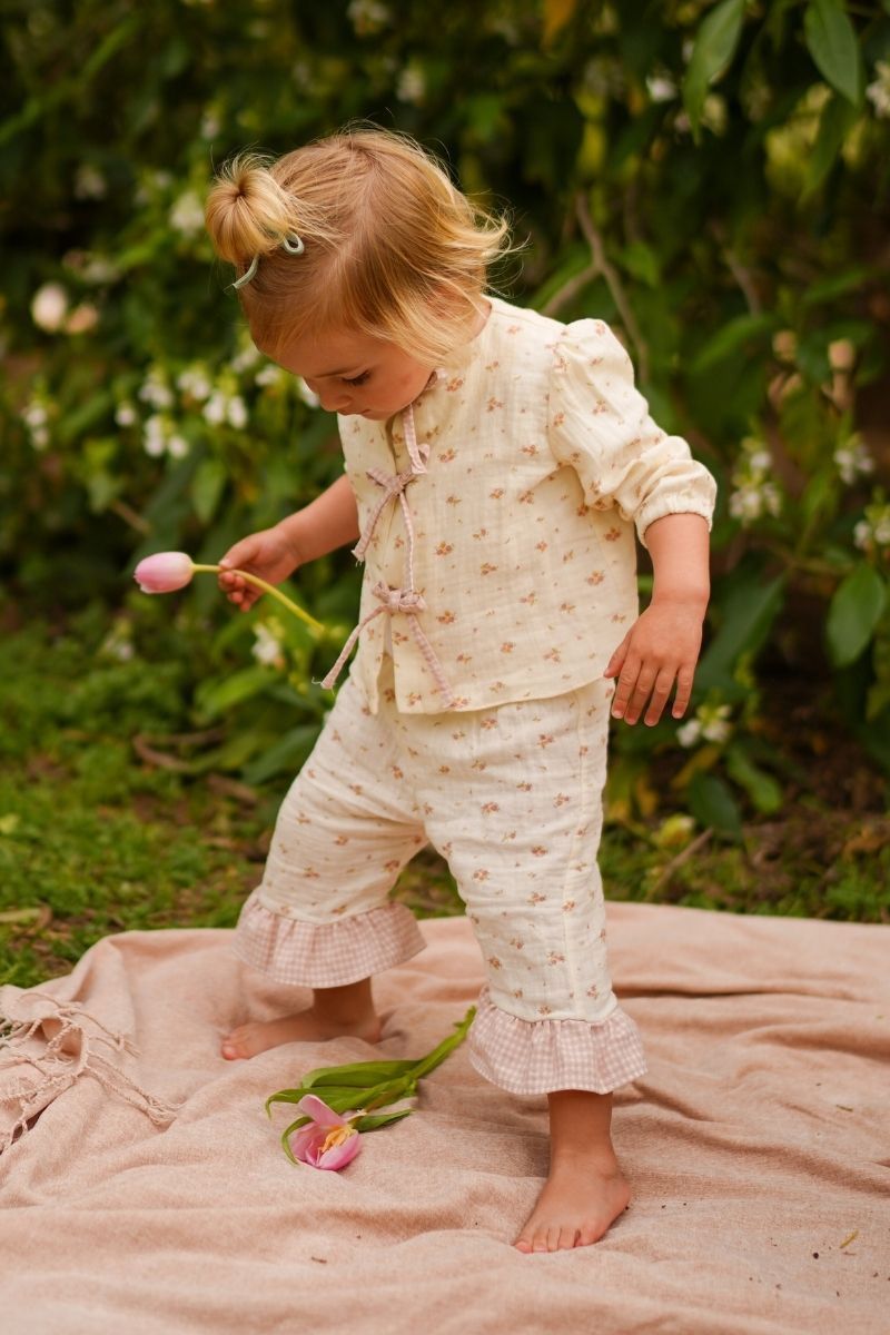 Pijama Sophie Flores Rosa