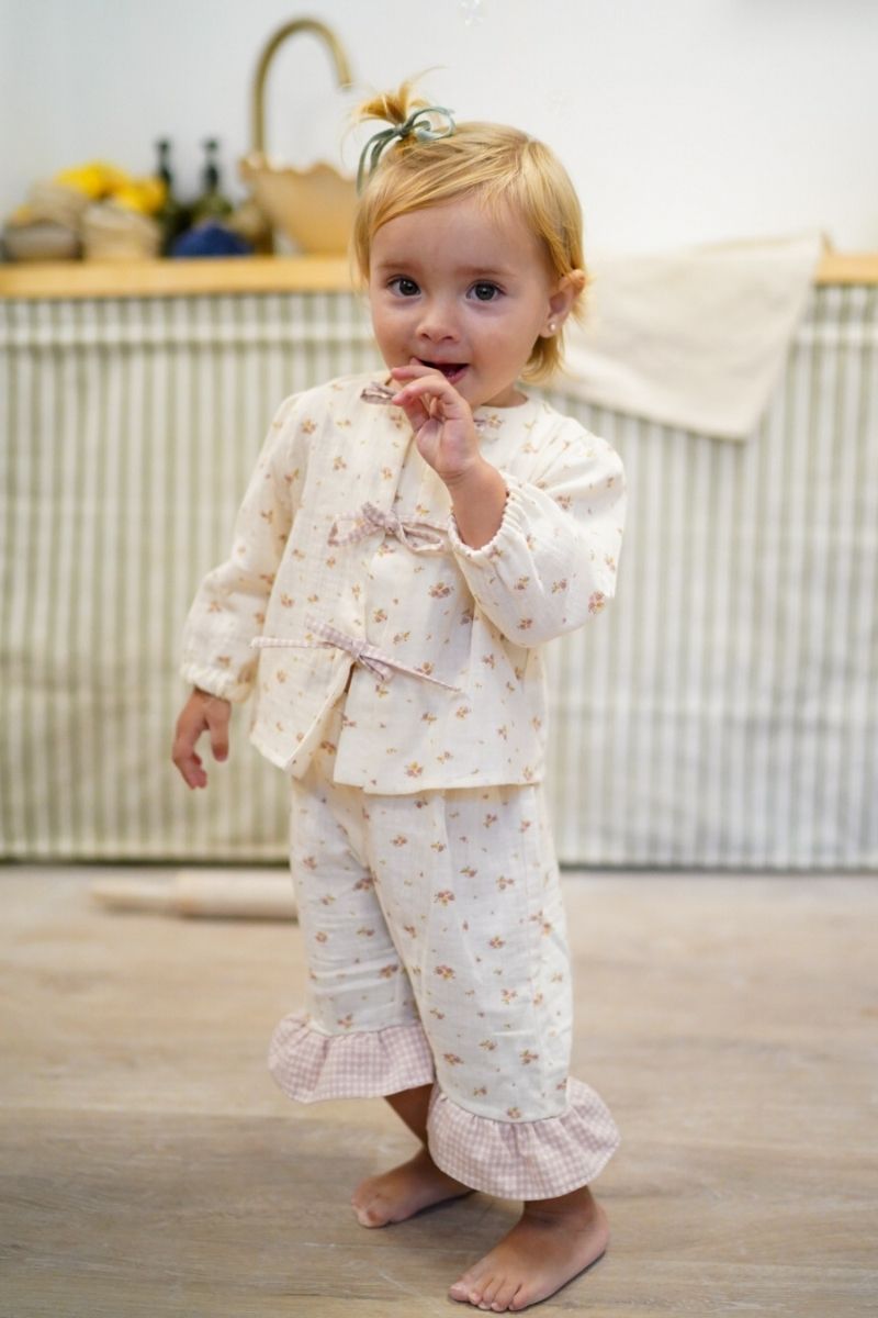 Pijama Sophie Flores Rosa