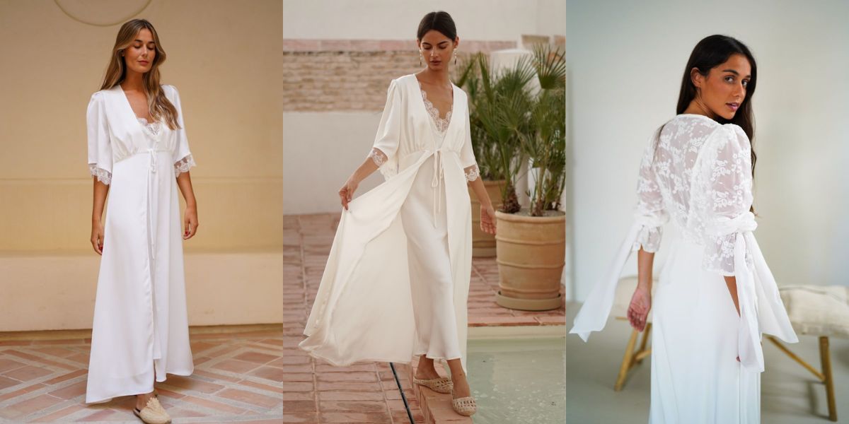 Conjunto bata y camisón mujer