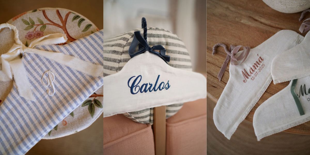 Percha personalizada novios