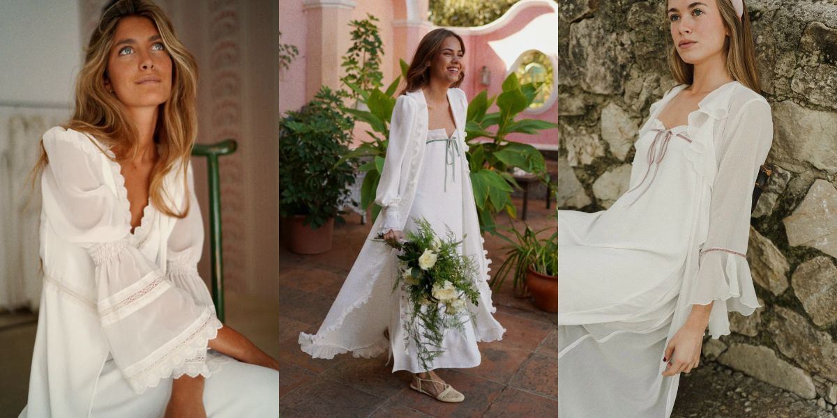 Batas y Camisones para novia artesanales