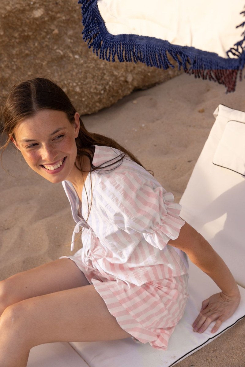 Pijama Jane Rayas Rosa