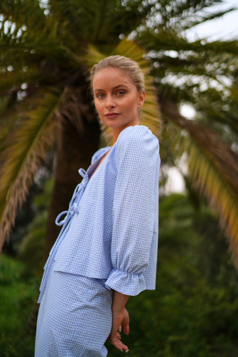 Pijama Jane Azul Largo