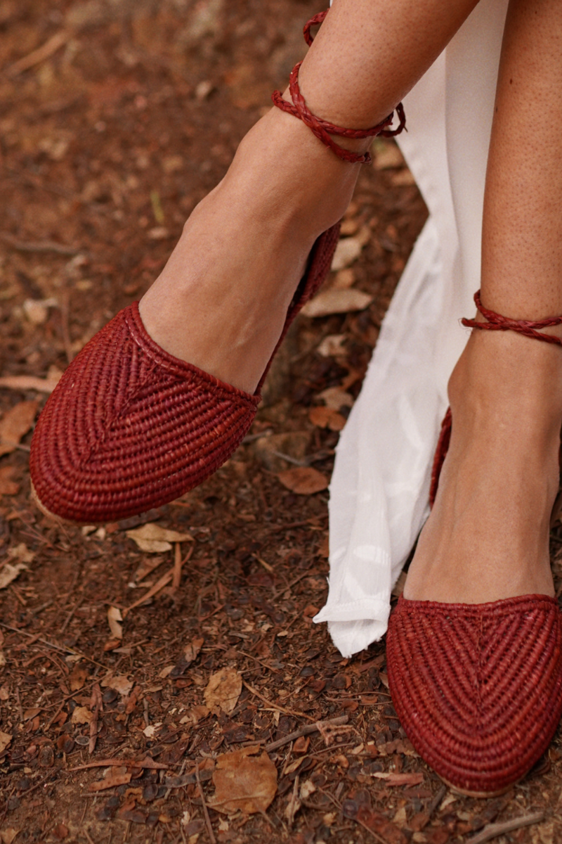 Zapatillas Atenea Burgundy