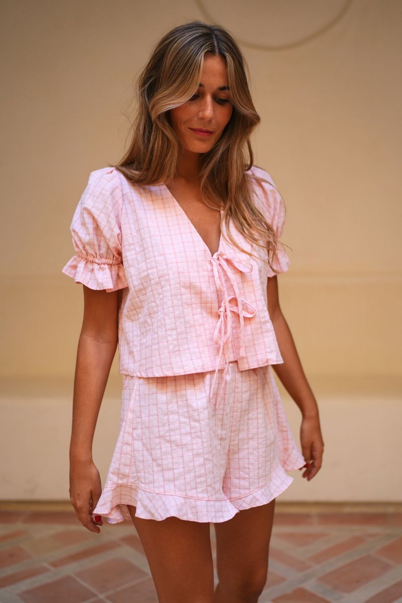 Pijama Jane Rosa Bebé Corto