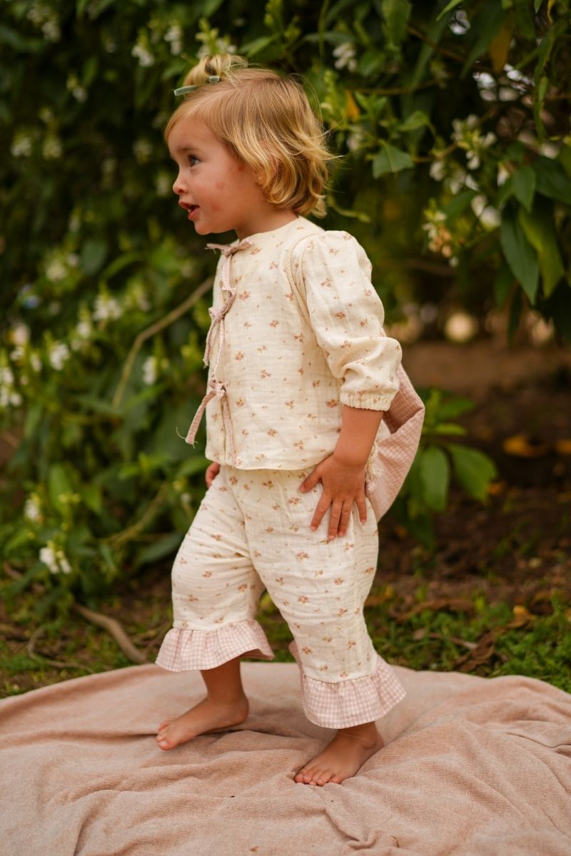 Pijama Sophie Flores Rosa